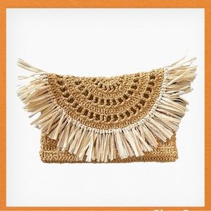 Straw handmade clutch